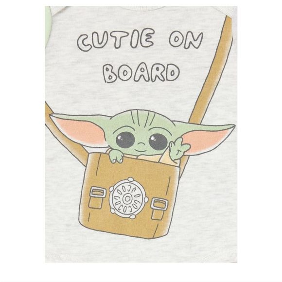 One Pieces New Star Wars Baby Yoda Onesies Set Of 3 For A Baby Boy Or Girl Size 3 And 24m